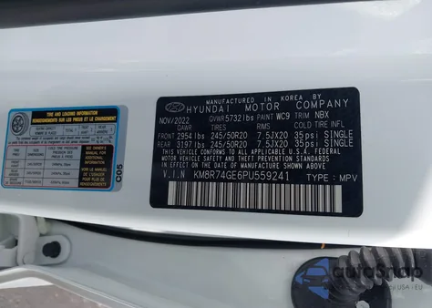 2023 Hyundai Palisade Calligraphy from USA, damaged, VIN KM8R74GE6PU559241